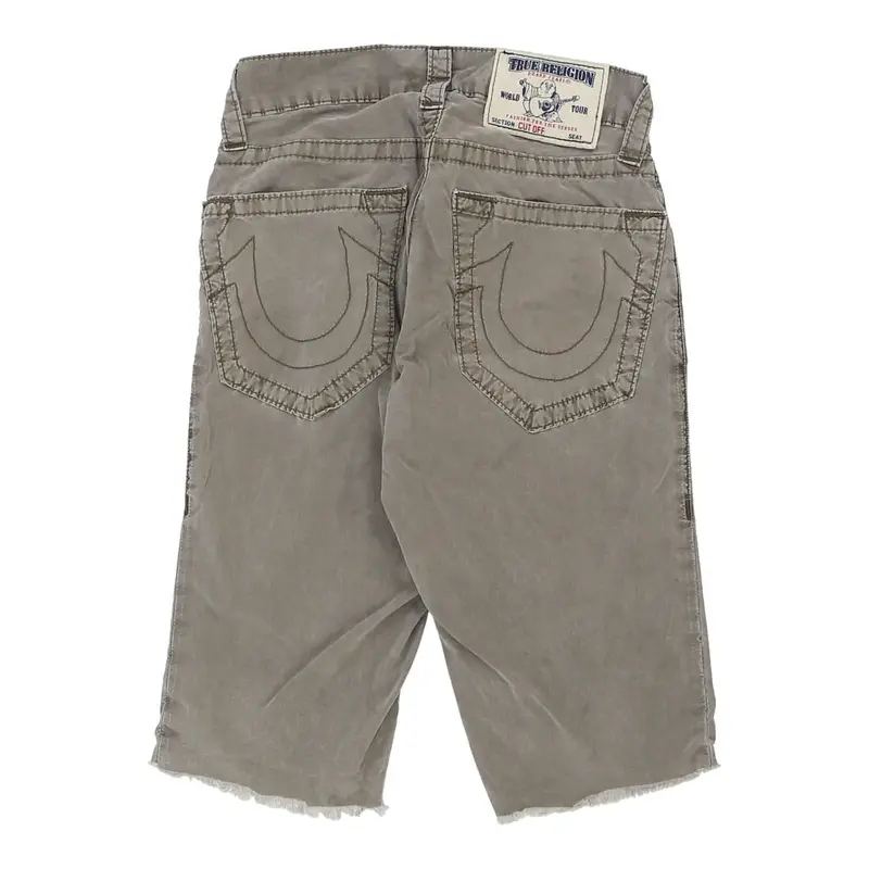 True Religion Shorts - 29W UK 8 Khaki Cotton
