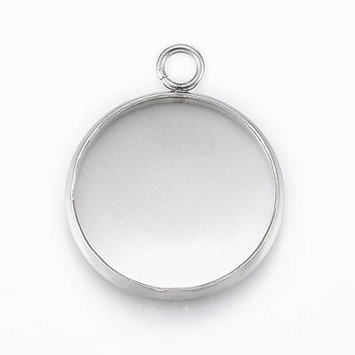 Tarnish Resistant 304 Stainless Steel Pendant Cabochon Settings