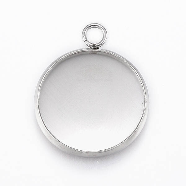 Tarnish Resistant 304 Stainless Steel Pendant Cabochon Settings
