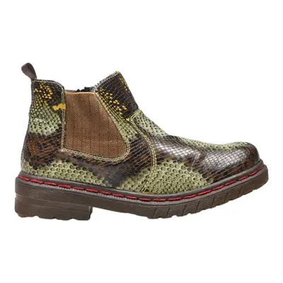RIEKER Ankle Boots Brown Leather Womens UK 7