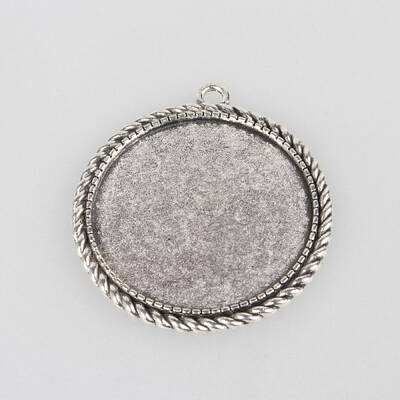 Tibetan Style Alloy Pendant Cabochon Settings