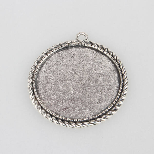 Tibetan Style Alloy Pendant Cabochon Settings