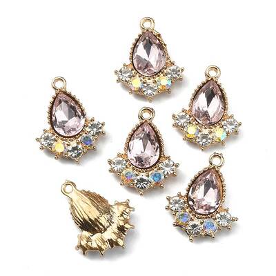 Glass Rhinestone Pendants