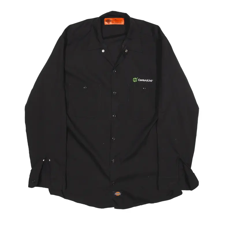 DICKIES Worker Shirt Black Long Sleeve Mens M
