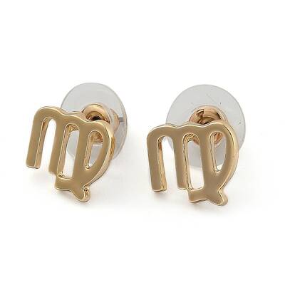 12 Constellation/Zodiac Sign Alloy Stud Earrings