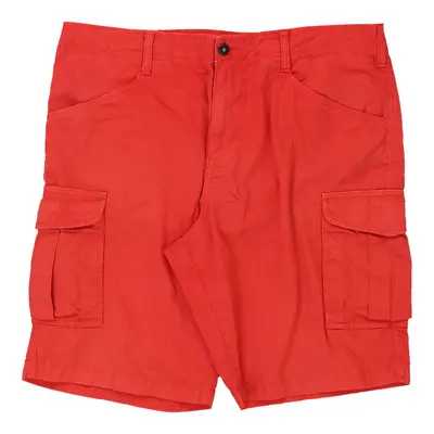 Napapijri Cargo Shorts - 36W 10L Red Cotton