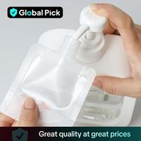 Travel Disposable Cosmetic Empty Bottle, 10pcs Portable Lotion Shampoo Conditioner Dispenser Bag, Mini Transparent Skin Care ...
