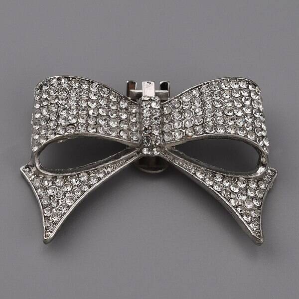 Alloy Rhinestone Shoe Decorations