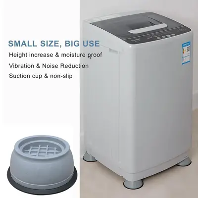 Anti Vibration Washing Machine Foot Pad, Shock & Noise Cancelling Feet Pad for Washer & Dryer Machine, Anti-Slip Washing Mach...
