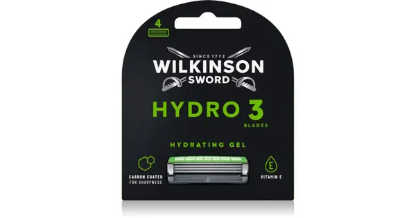 Wilkinson Sword Hydro3 Skin Protection Black Edition Replacement Head 4pcs