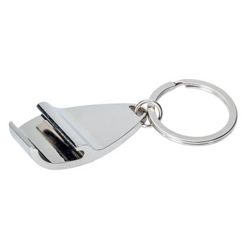 250 Promotional The Apri Bottle Opener Key Chain - Chrome Metal