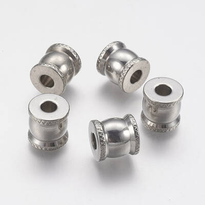 Tarnish Resistant 201 Stainless Steel European Beads