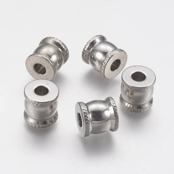 Tarnish Resistant 201 Stainless Steel European Beads