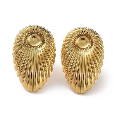 Ion Plating(IP) 304 Stainless Steel Stud Earring Findings
