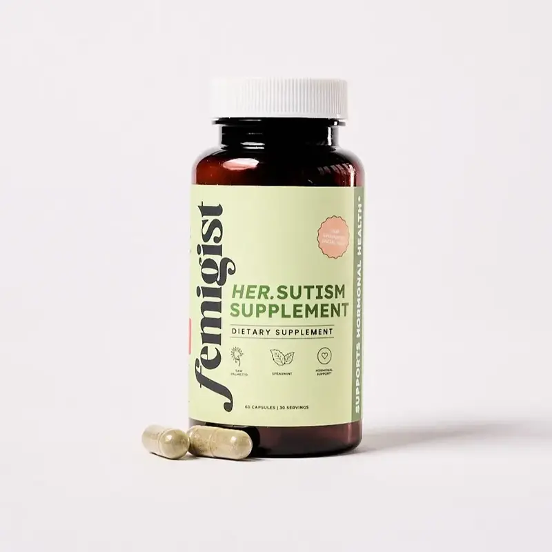 Femigist Hersutism Womens Facial Hair Inhibitor Supplement for Hirsutism and PCOS Support Hormonal Balance and Androgen Block...