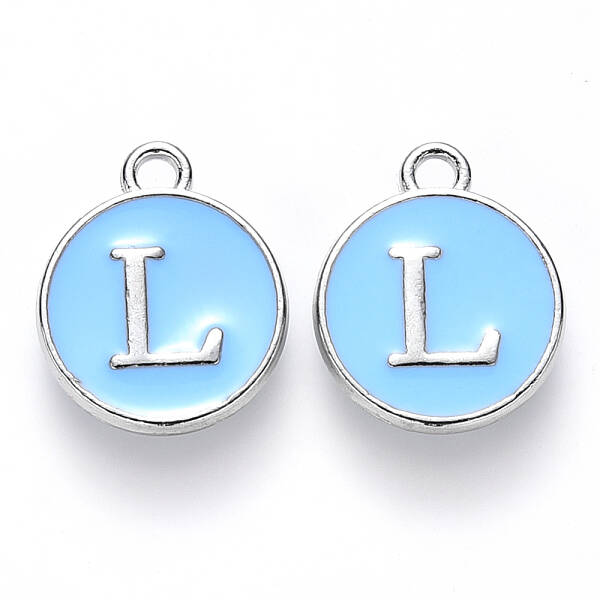 Platinum Plated Alloy Enamel Charms