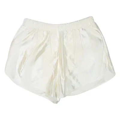 Womens Sports Shorts White Striped S W28