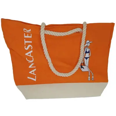 Lancaster, material, fabric bag, beach, orange, 44 x 26 cm