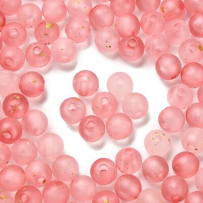 Frosted Transparent Acrylic Beads