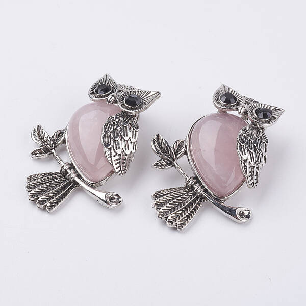 Natural Rose Quartz Pendants
