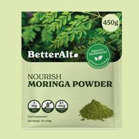 BetterAlt Organic Moringa Powder | Green Superfood, Multivitamin Powerhouse, USDA Certified | Pure Moringa Oleifera Leaf Powd...