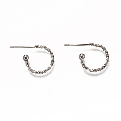 Non-Tarnish 304 Stainless Steel Stud Earring Findings