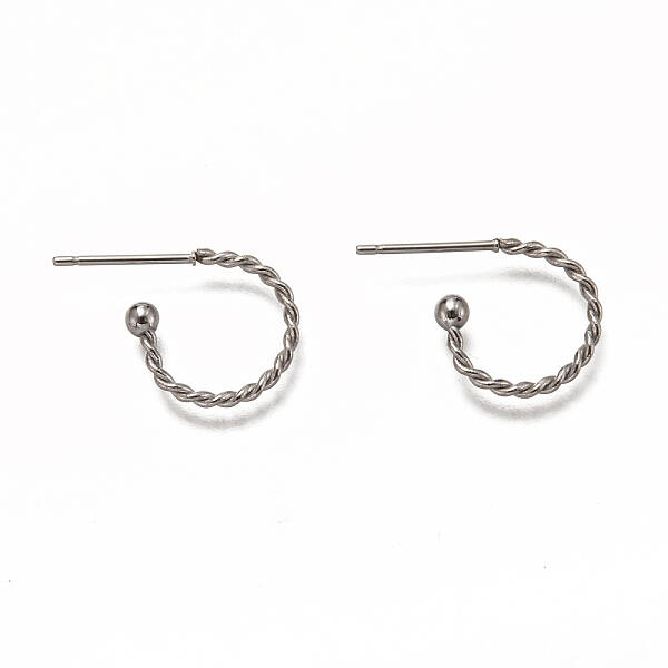 Non-Tarnish 304 Stainless Steel Stud Earring Findings