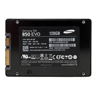 MZ-75E120B/CN Samsung 850 EVO Series 120GB 2.5-inch 6GB/s SATA 256MB Cache V-NAND 3bit MLC Solid State Drive