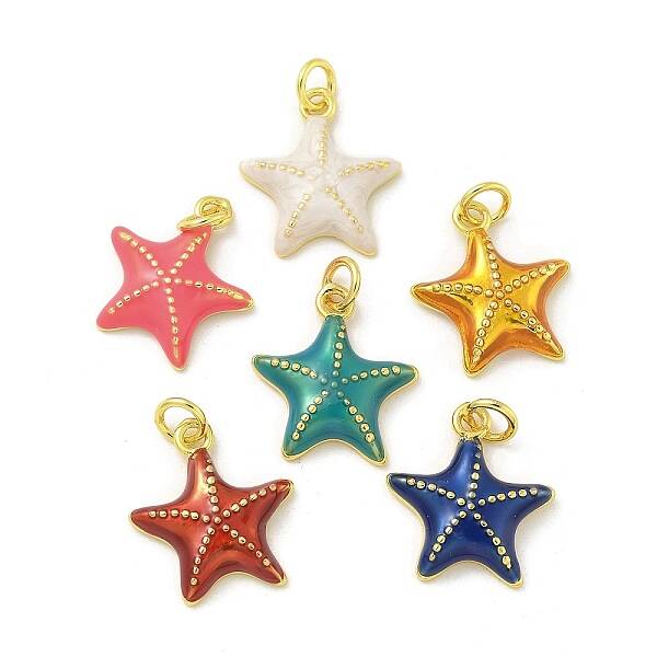 Brass Enamel Pendants