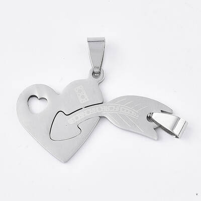 Tarnish Resistant 201 Stainless Steel Split Pendants