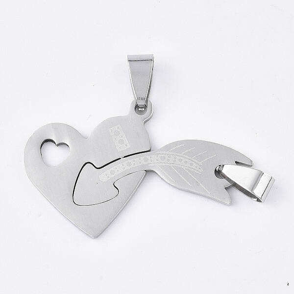 Tarnish Resistant 201 Stainless Steel Split Pendants