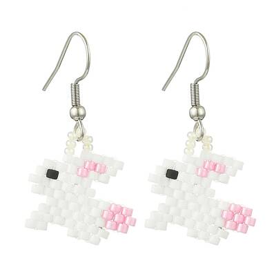 Glass Dangle Earrings