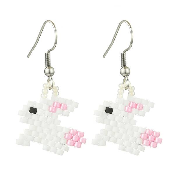 Glass Dangle Earrings