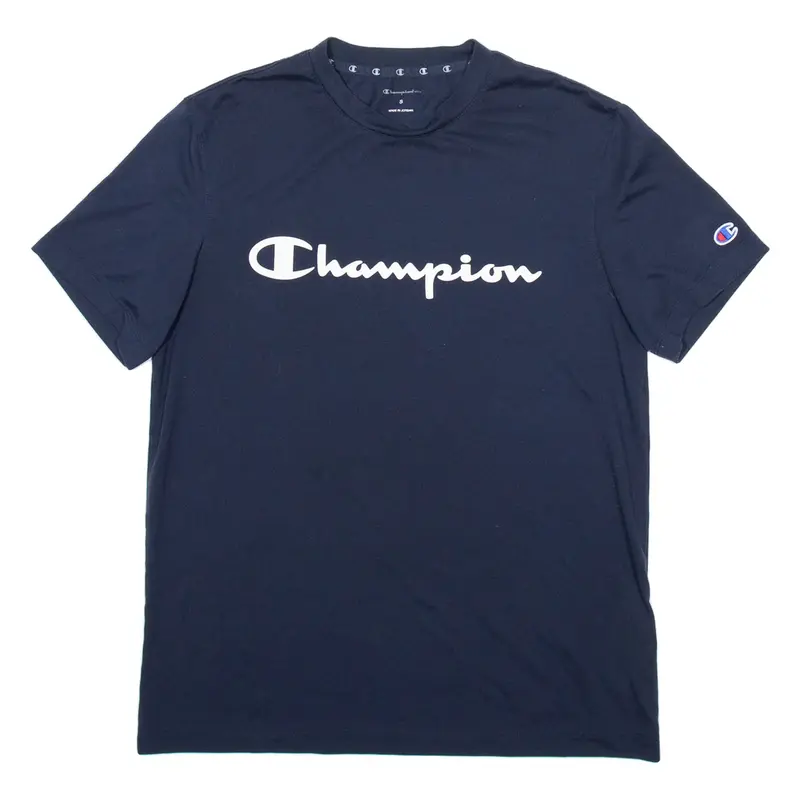 CHAMPION Mens T-Shirt Blue S