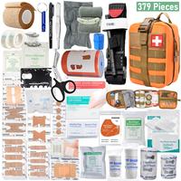 379 professional grade first aid kits, 33 unique items - including scissors, tweezers, splints, whistles, etc. - suitable for...