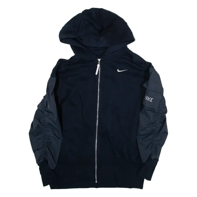 NIKE Womens Blue Hoodie Full Zip XL