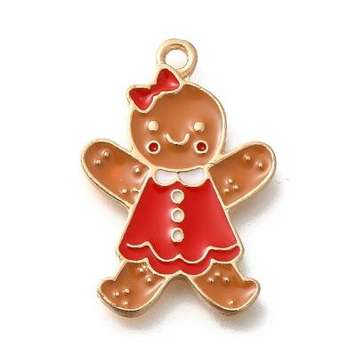 Christmas Theme Alloy Enamel Pendants
