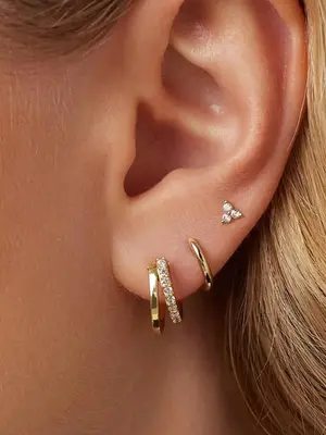 925 Sterling Silver Women's Elegant Rhinestone Decor Earrings Set, Fashion Jewelry for Party, Daily Clothing Decor, Trendy & ...