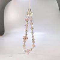Flower Beaded Phone Chain, Cute Beaded Phone Lanyard, Fashion Phone Strap for Women & Girls, Mobile Phone Decoration Accessor...
