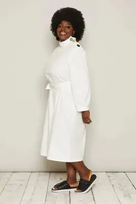Jara Dress (White) | size: 4XL