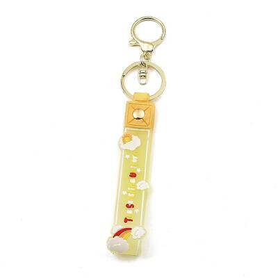 Cloud PVC Rope Keychains