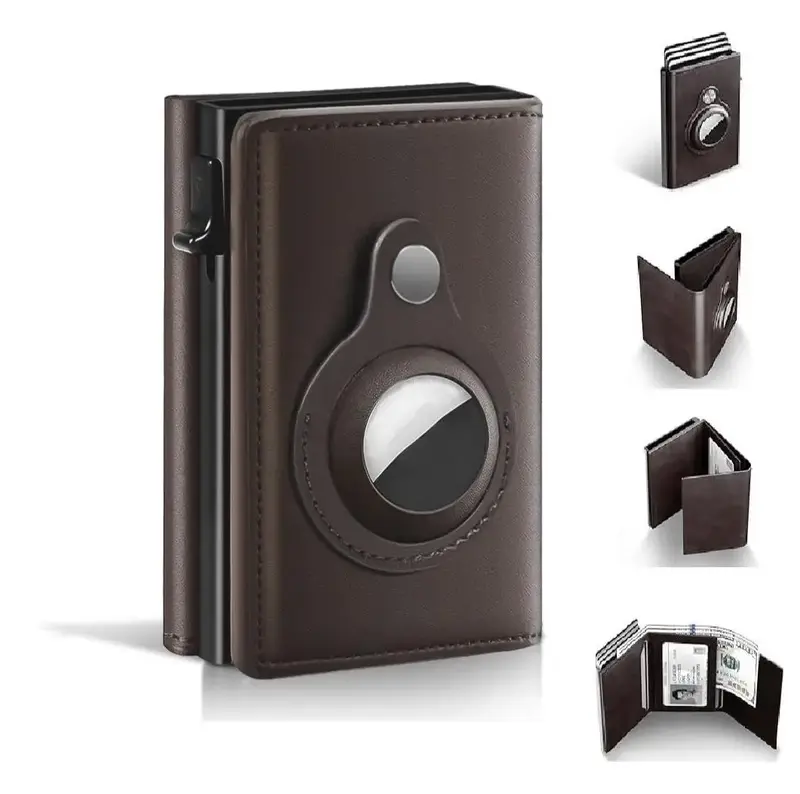 【Mens Best Gifts】Mens Wallet Card Holder, Leather Smart Wallet for Men - Slim, Minimalist - 9-14 Card Capacity | ID Windo...