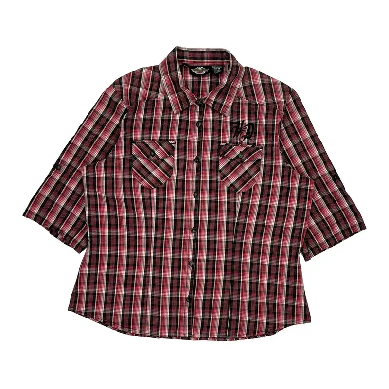 Harley Davidson Checked Shirt - XL Multicoloured Cotton