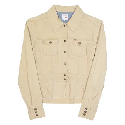TOMMY HILFIGER DENIM Womens Denim Jacket Beige M