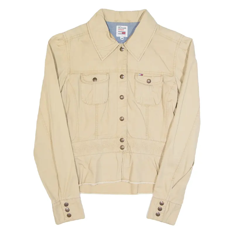 TOMMY HILFIGER DENIM Womens Denim Jacket Beige M