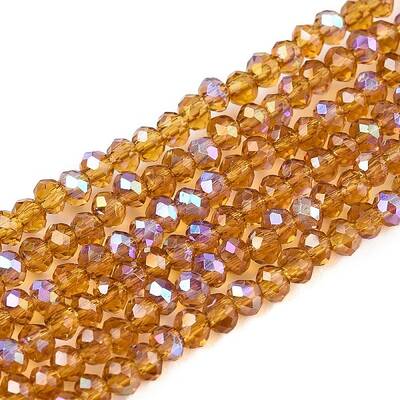 Electroplate Glass Beads Strands