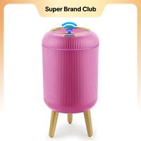Pukomc Motion Sensor Trash Can with Lid, Touchless Waterproof Garbage Bins for Kitchen, Bathroom, Bedroom, Living Room, Offic...