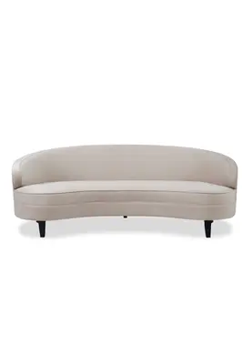 Cream Velvet 3-Seater Sofa | Liang & Eimil Pimlico