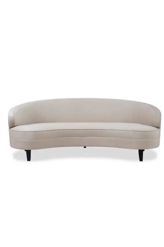 Cream Velvet 3-Seater Sofa | Liang & Eimil Pimlico