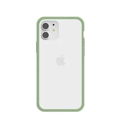 Clear iPhone 12/iPhone 12 Pro Case with Sage Green Ridge